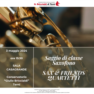 Saggio Saxofoni - Sax & Friends