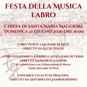 FESTA DELLA MUSICA LABRO - 21/06/2026