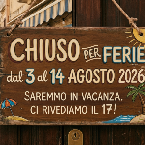 CHIUSURA ESTIVA UFFICI - AGOSTO 2026
