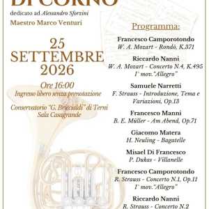 SAGGIO CLASSE DI CORNO - 25/09/2026