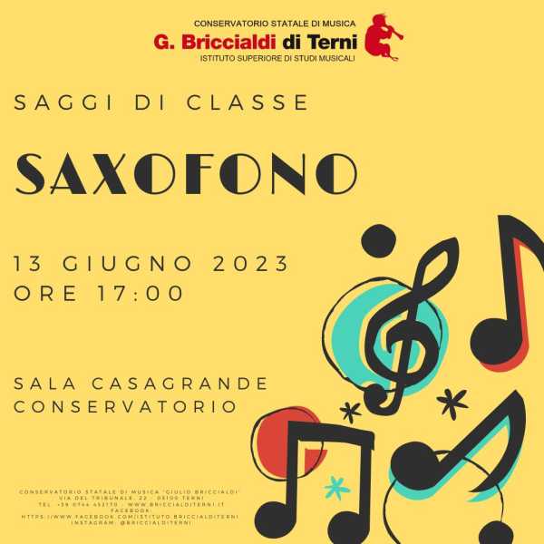 SAGGI DI CLASSE - SAXOFONO 13/06/2023