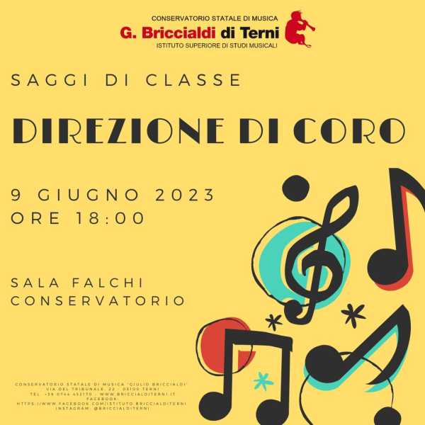 SAGGI DI CLASSE - DIREZIONE DI CORO 09/06/2023