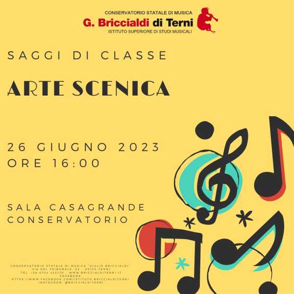 SAGGI DI CLASSE - ARTE SCENICA 26/06/2023
