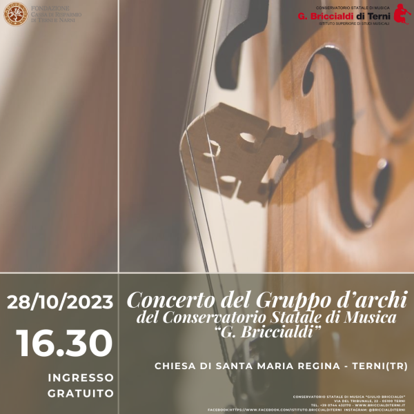 Concerto del Gruppo d'archi del Conservatorio Statale di Musica