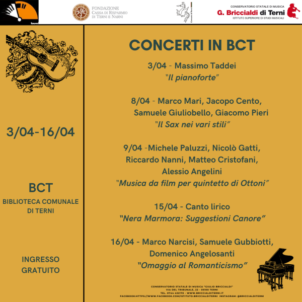 CONCERTI IN BCT