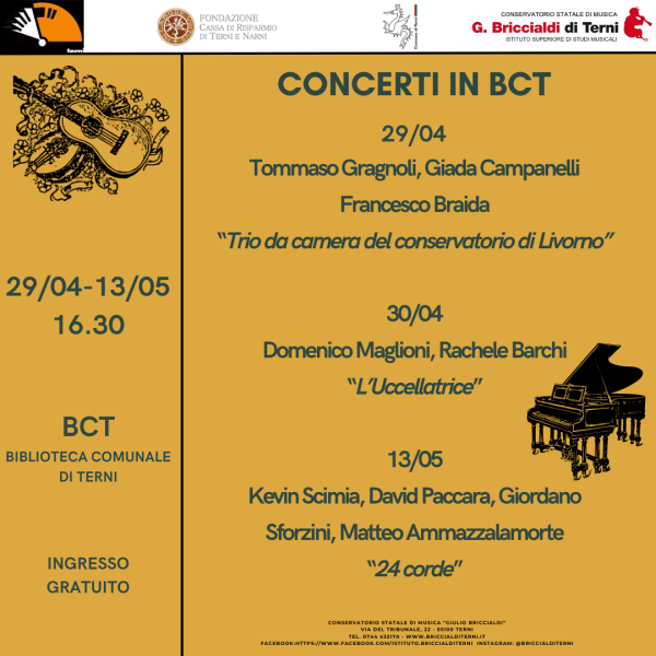 CONCERTI IN BCT - 