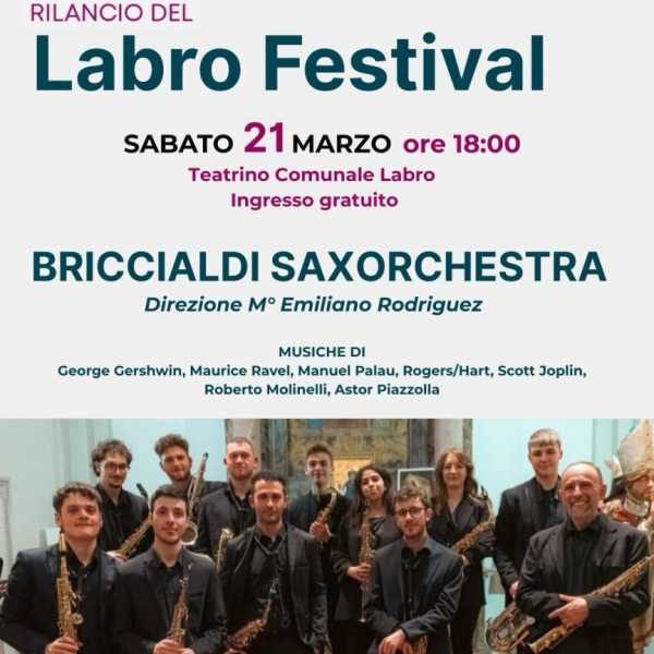 BRICCIALDI SAXORCHESTRA - 21/03/2026 ore 18:00 - Teatrino Comunale Labro