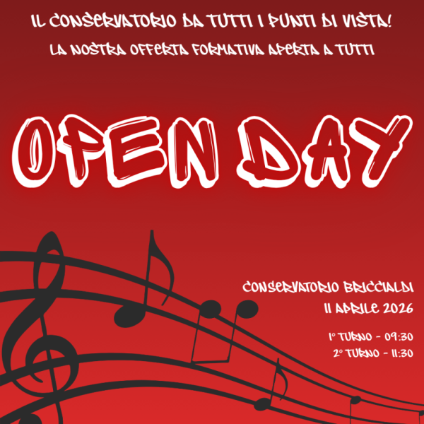 OPEN DAY - 11/04/2026